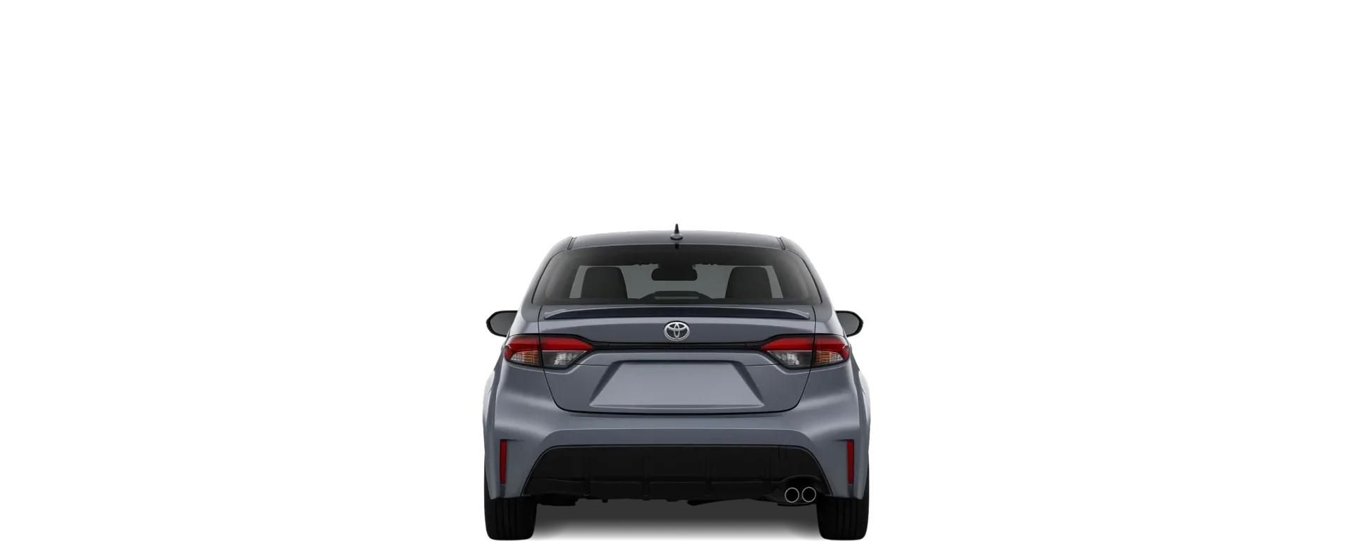 Rear view of the 2023 Toyota Corolla Sedan