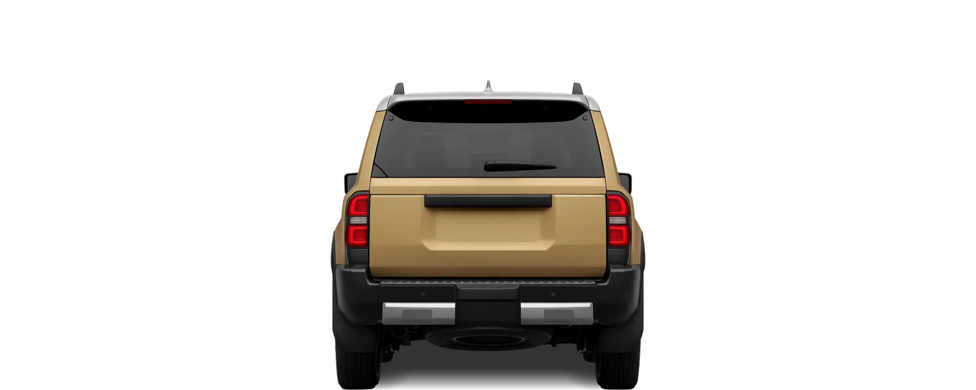 Rear view of the 2021 Toyota Land Cruiser