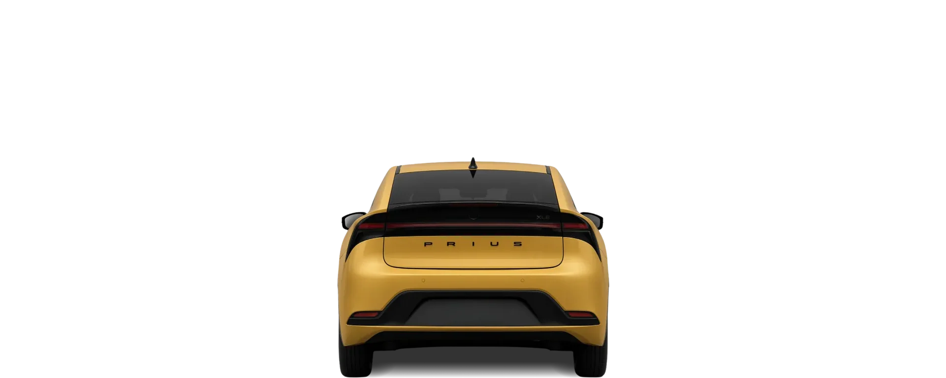 Rear view of the 2023 Toyota Prius