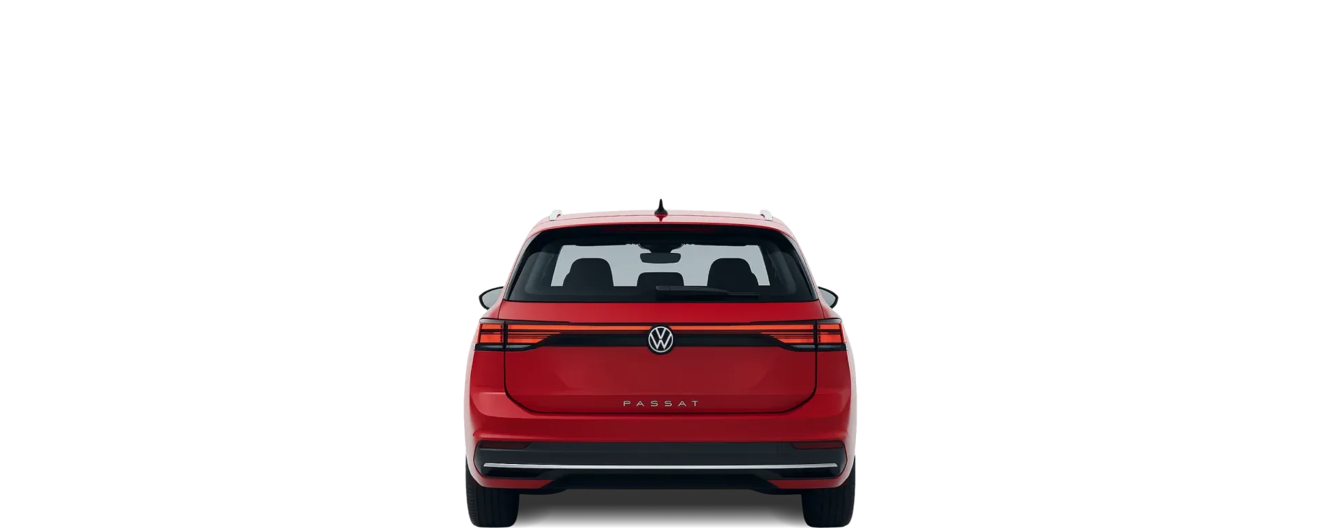 Rear view of the 2024 Volkswagen Passat