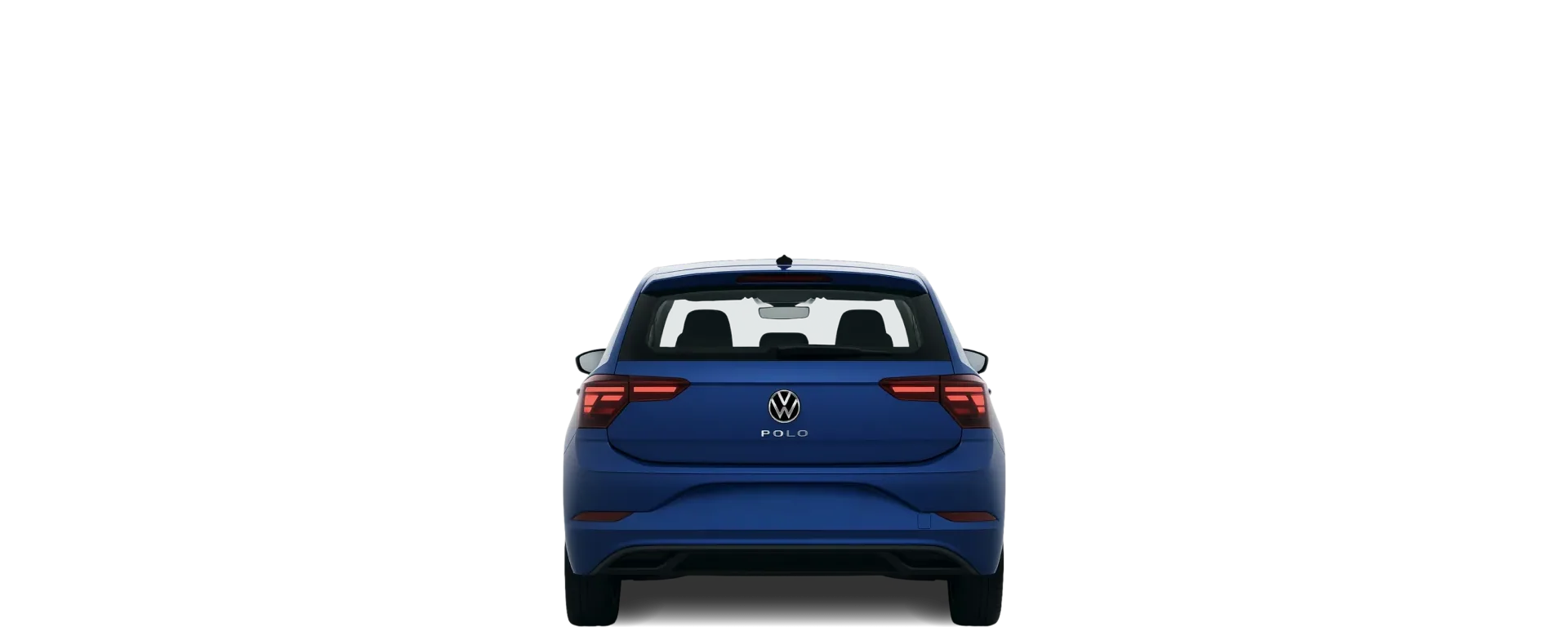 Rear view of the 2021 Volkswagen Polo