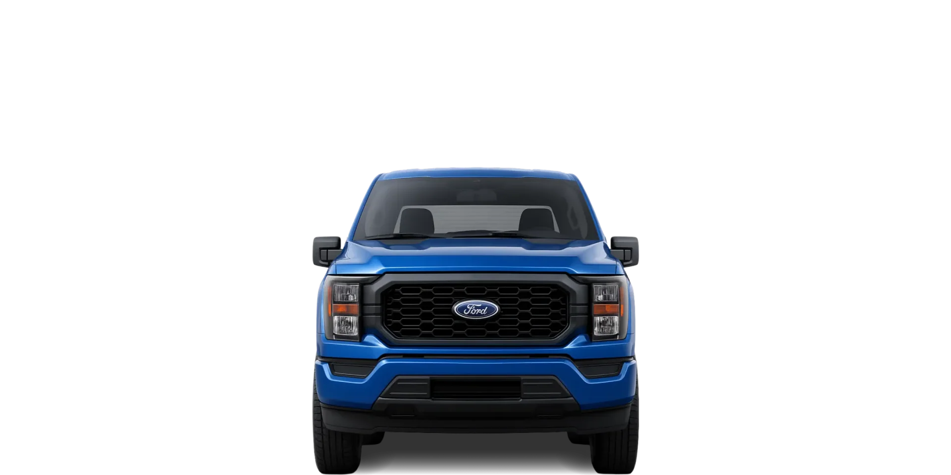 Front view of the 2024 Ford F‑150 SuperCrew 5.5ft bed 4x2