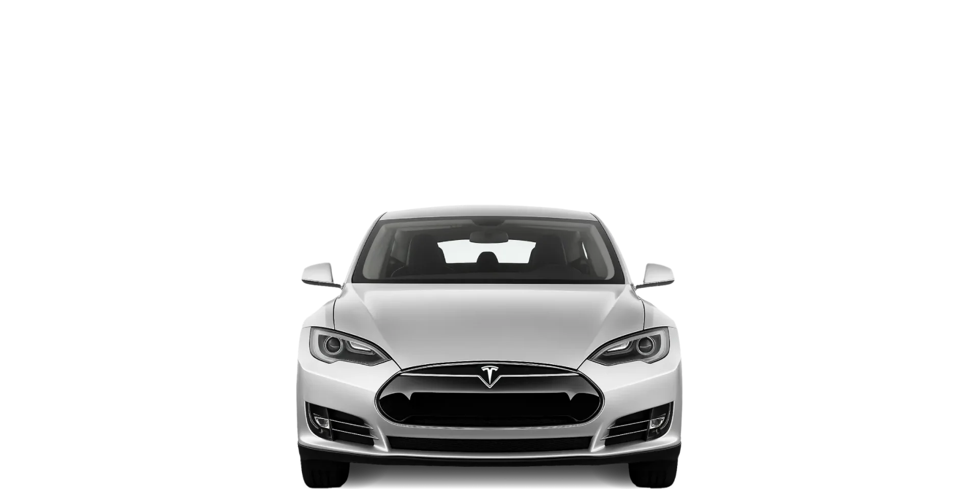 Front view of the 2013 Tesla Model S