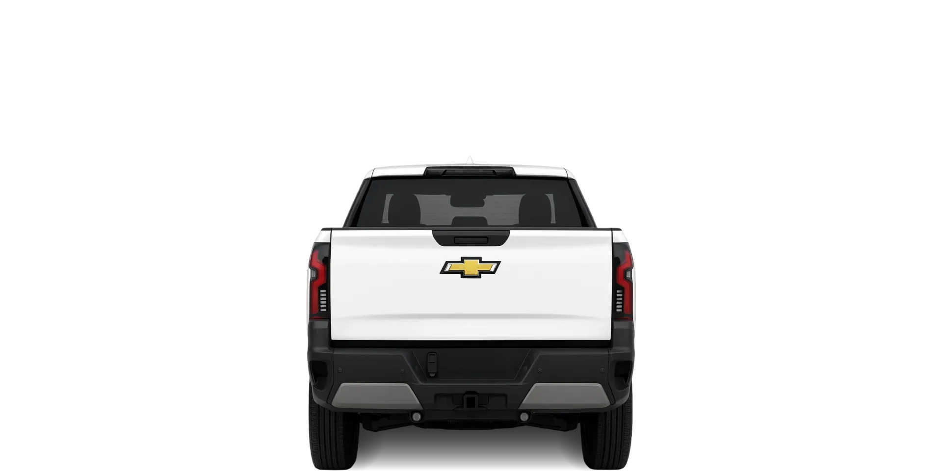 Rear view of the 2024 Chevrolet Silverado EV