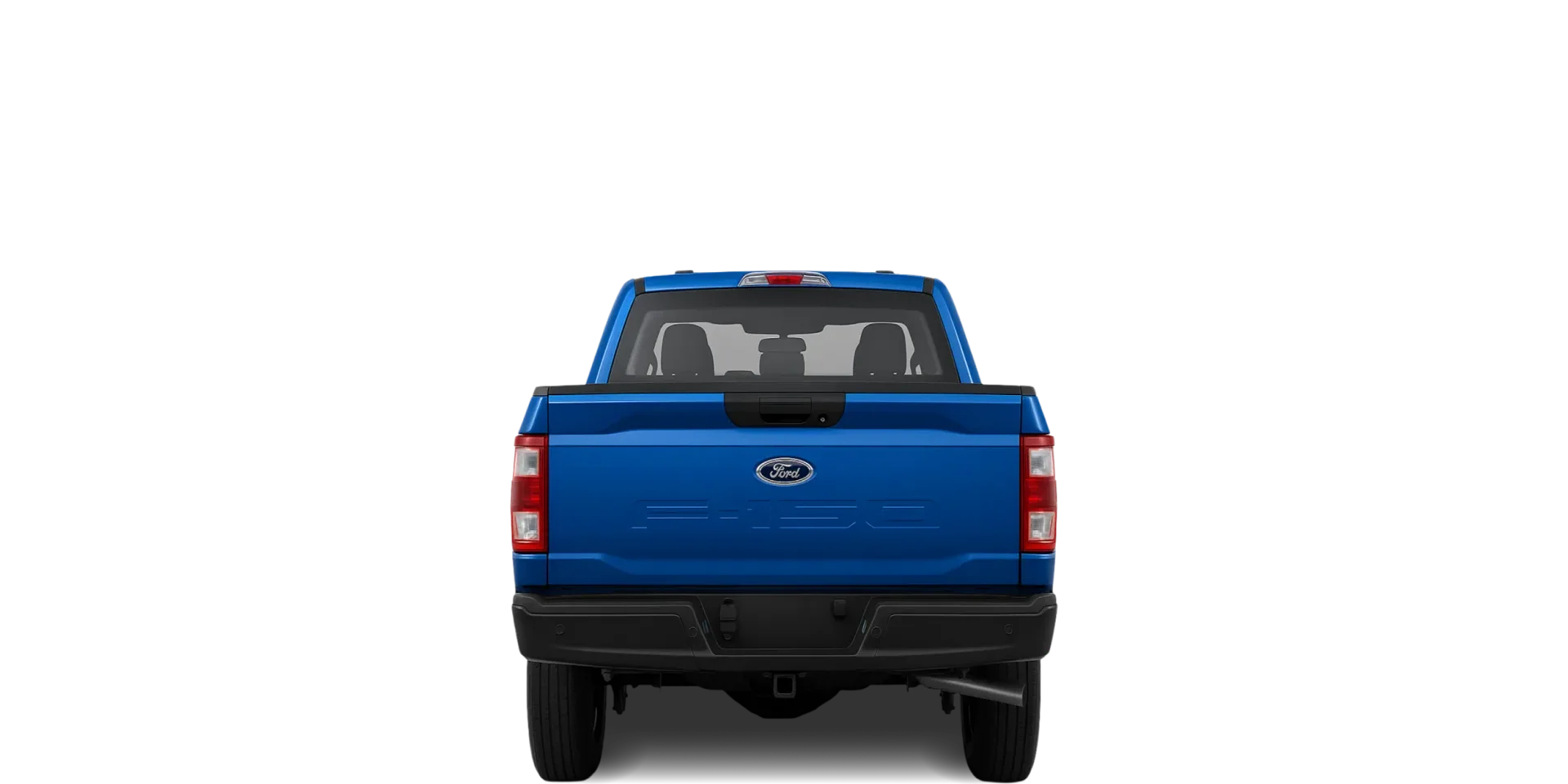 Rear view of the 2024 Ford F‑150 Regular Cab 8ft bed 4x2