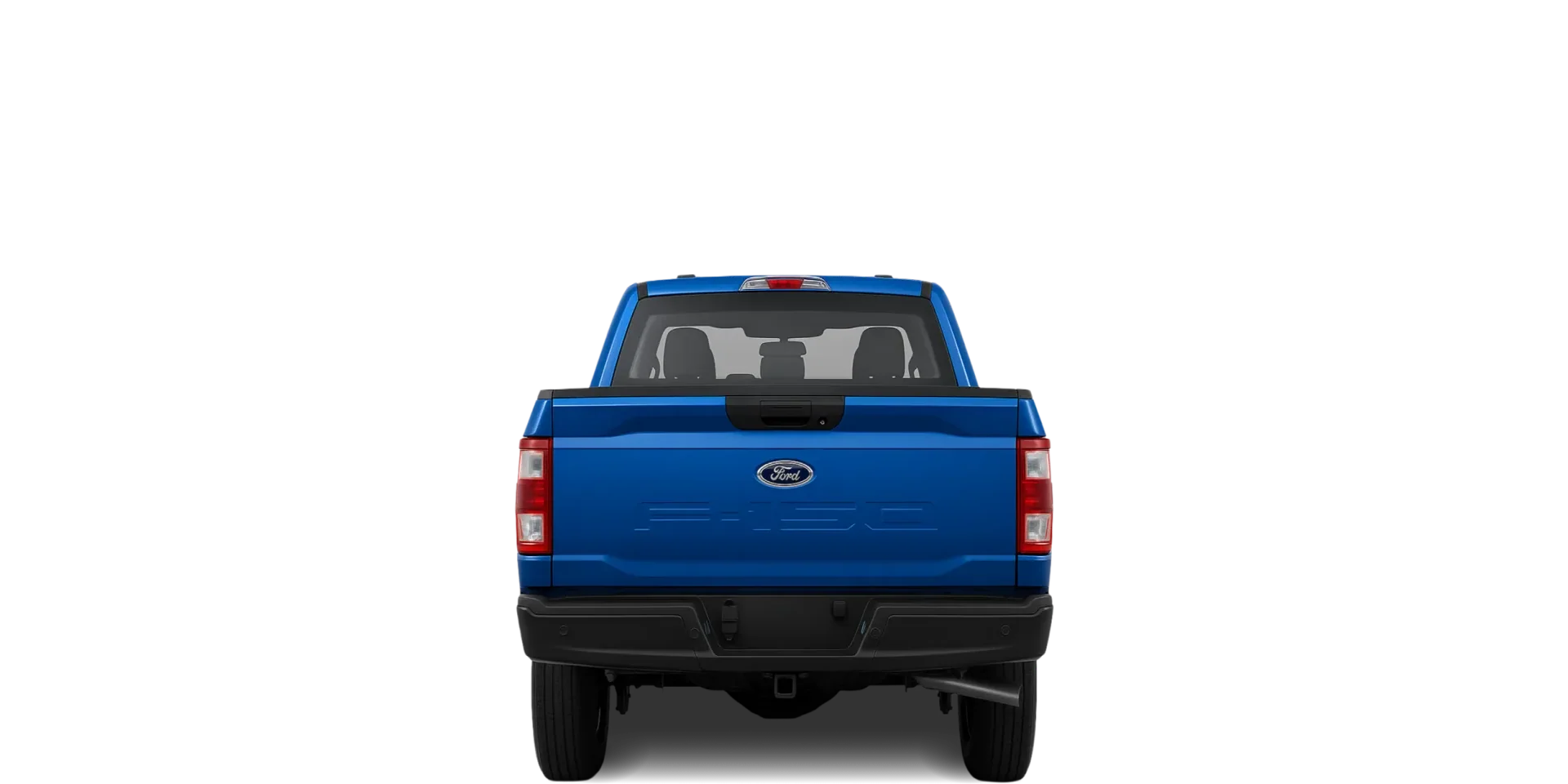 Rear view of the 2024 Ford F‑150 SuperCrew 5.5ft bed 4x2