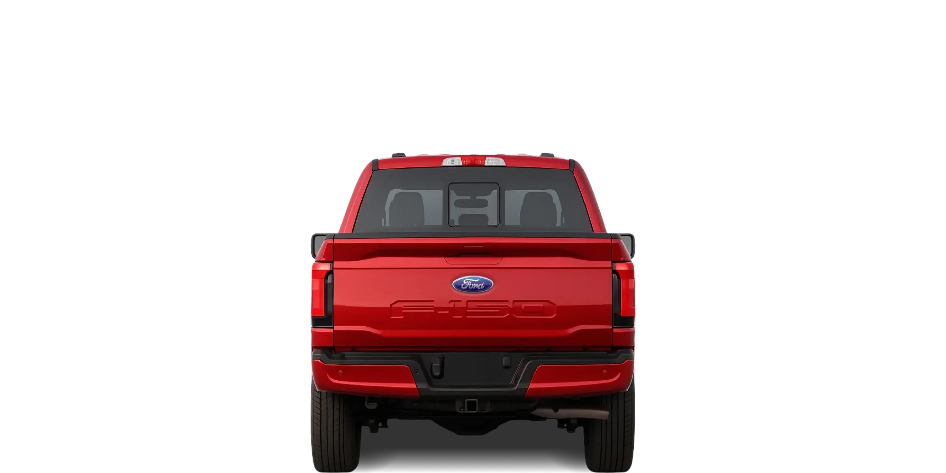 Rear view of the 2022 Ford F‑150 Lightning
