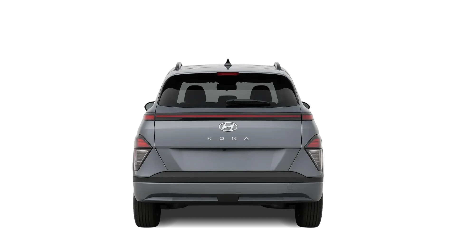Rear view of the 2024 Hyundai Kona Electric
