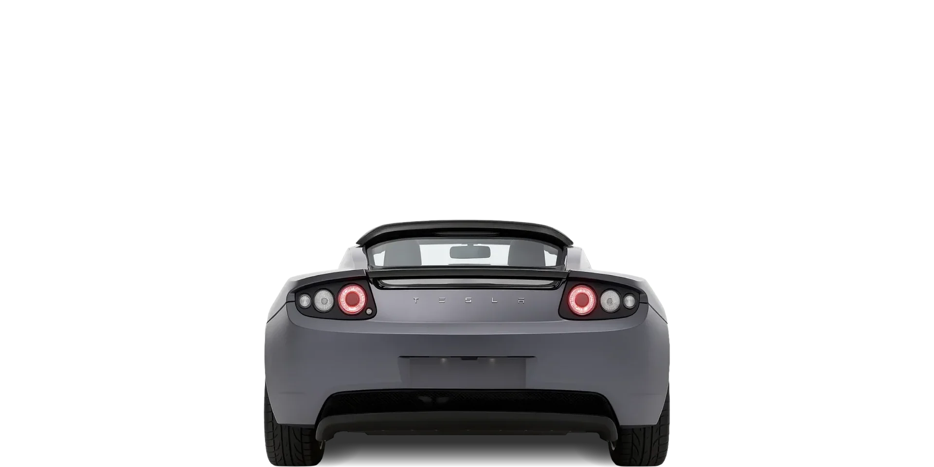 Rear view of the 2008 Tesla Roadster