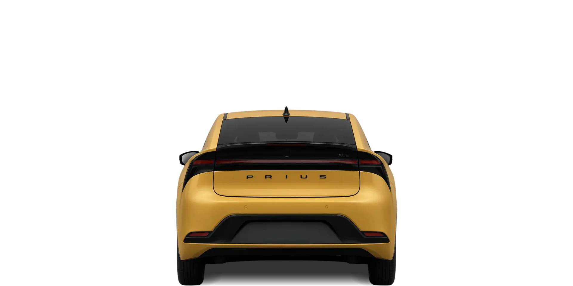 Rear view of the 2023 Toyota Prius