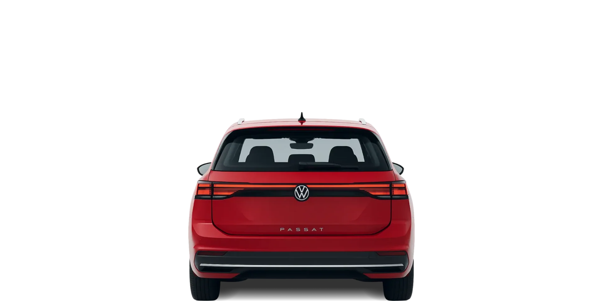 Rear view of the 2024 Volkswagen Passat
