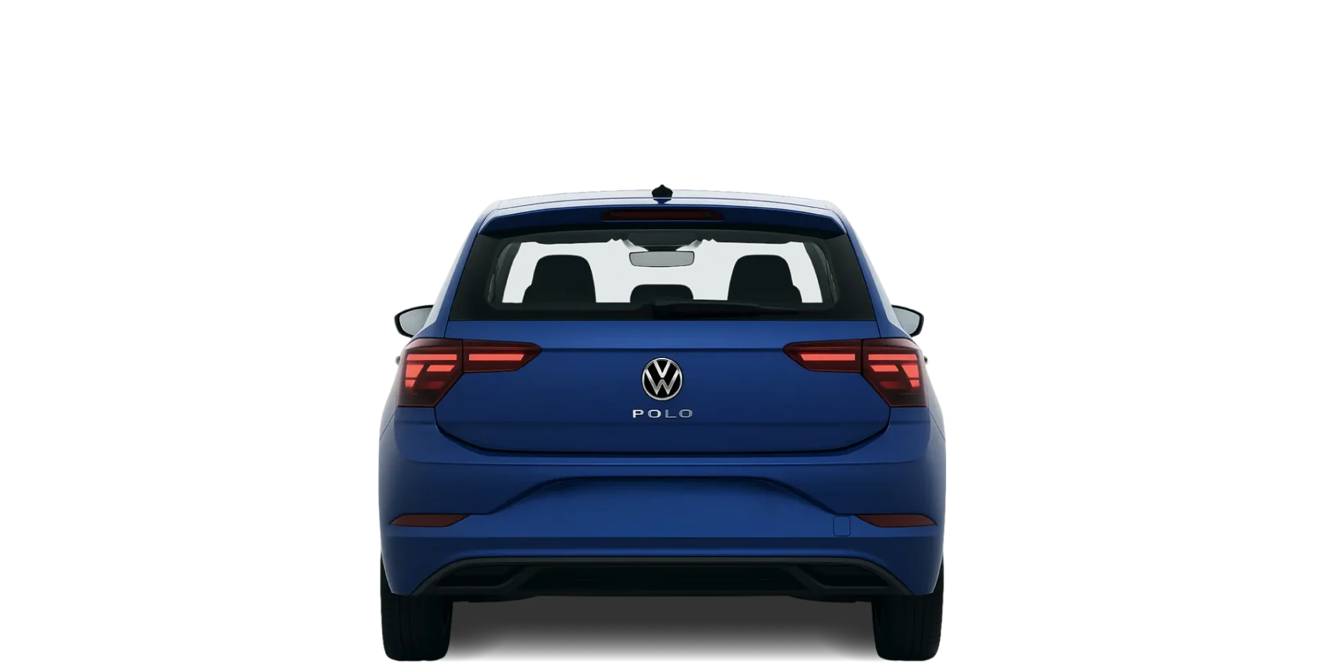 Rear view of the 2021 Volkswagen Polo