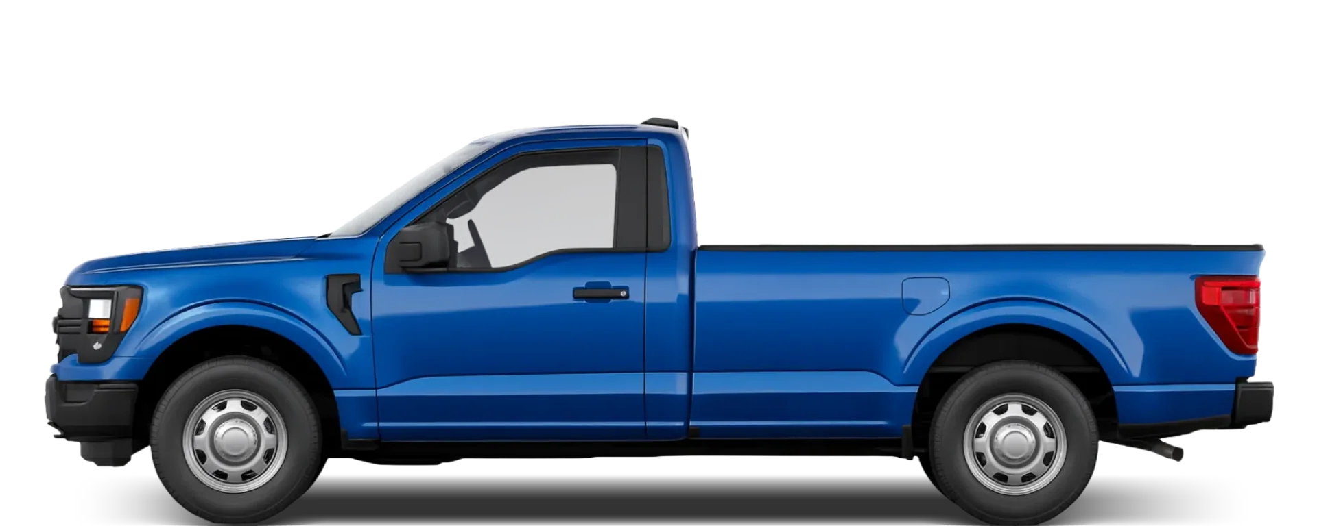 Side view of the 2024 Ford F‑150 Regular Cab 8ft bed 4x2
