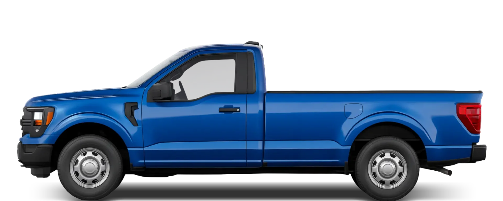 Side view of the 2024 Ford F‑150 Regular Cab 8ft bed 4x4