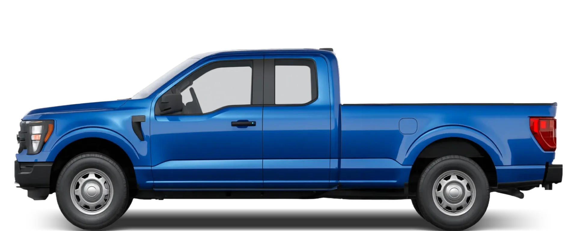 Side view of the 2024 Ford F‑150 SuperCab 6.5ft bed 4x4