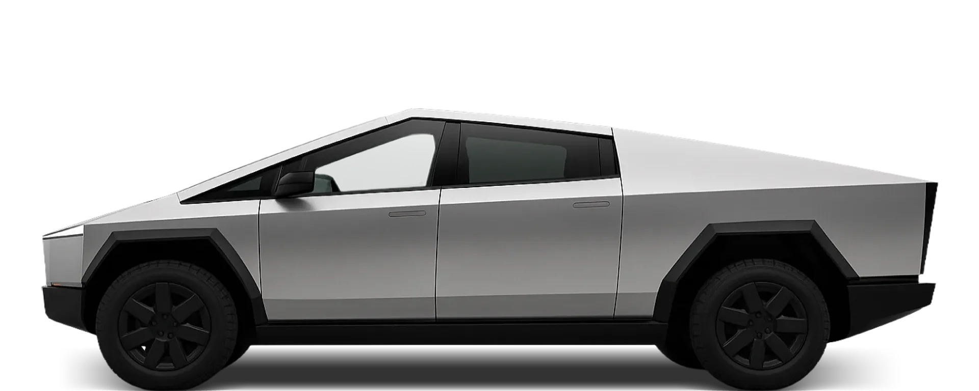 Side view of the 2024 Tesla Cybertruck