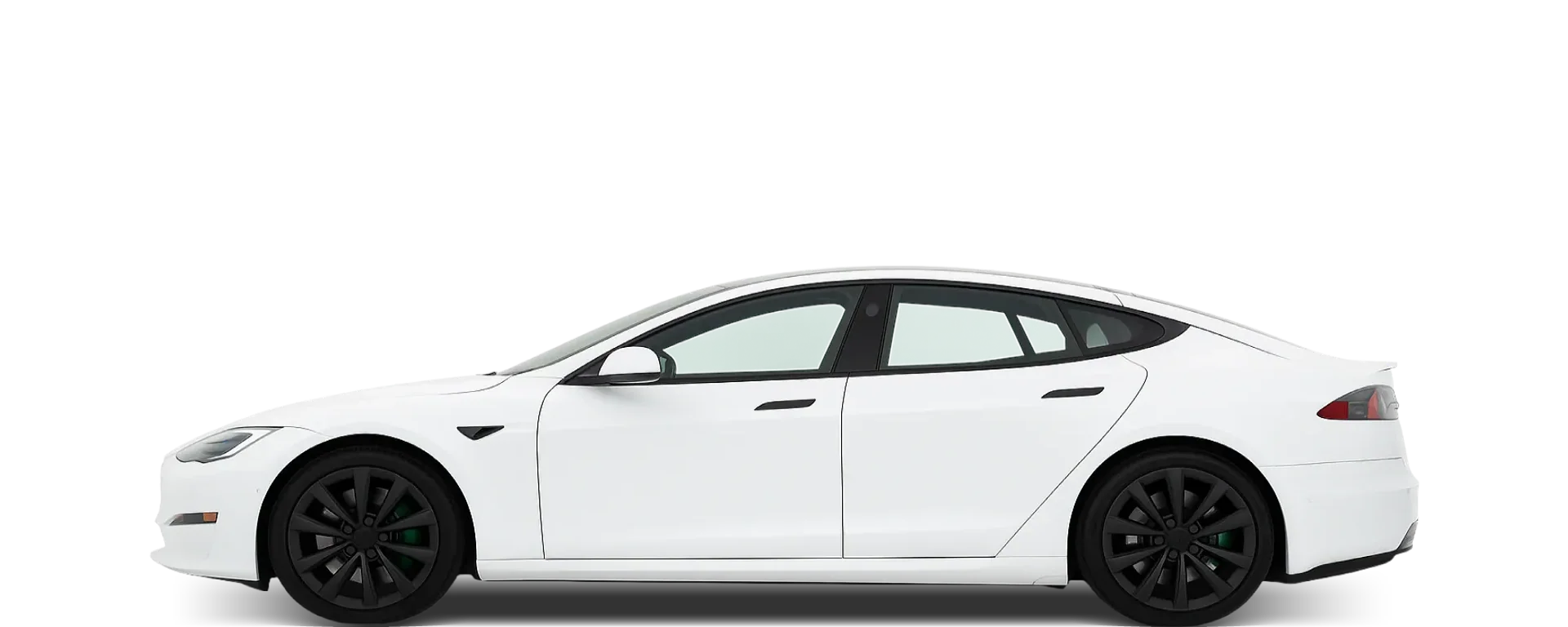 Side view of the 2021 Tesla Model S