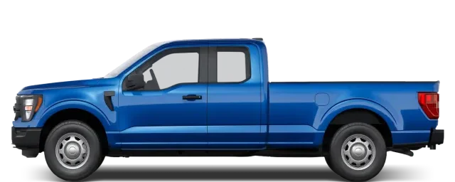 Side view of the 2024 Ford F‑150 SuperCab 6.5ft bed 4x4