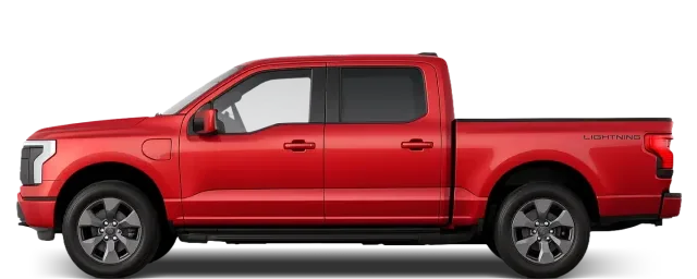 Side view of the 2022 Ford F‑150 Lightning