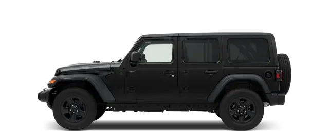 Side view of the 2021 Jeep Wrangler 4xe