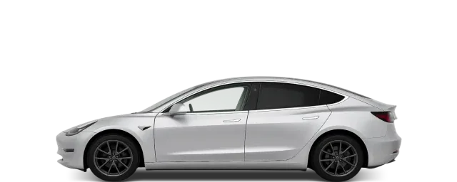 Side view of the 2017 Tesla Model 3