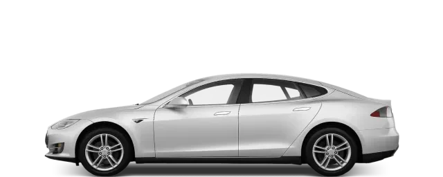 Side view of the 2013 Tesla Model S