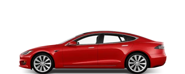 Side view of the 2016 Tesla Model S