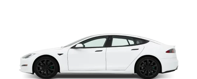 Side view of the 2021 Tesla Model S